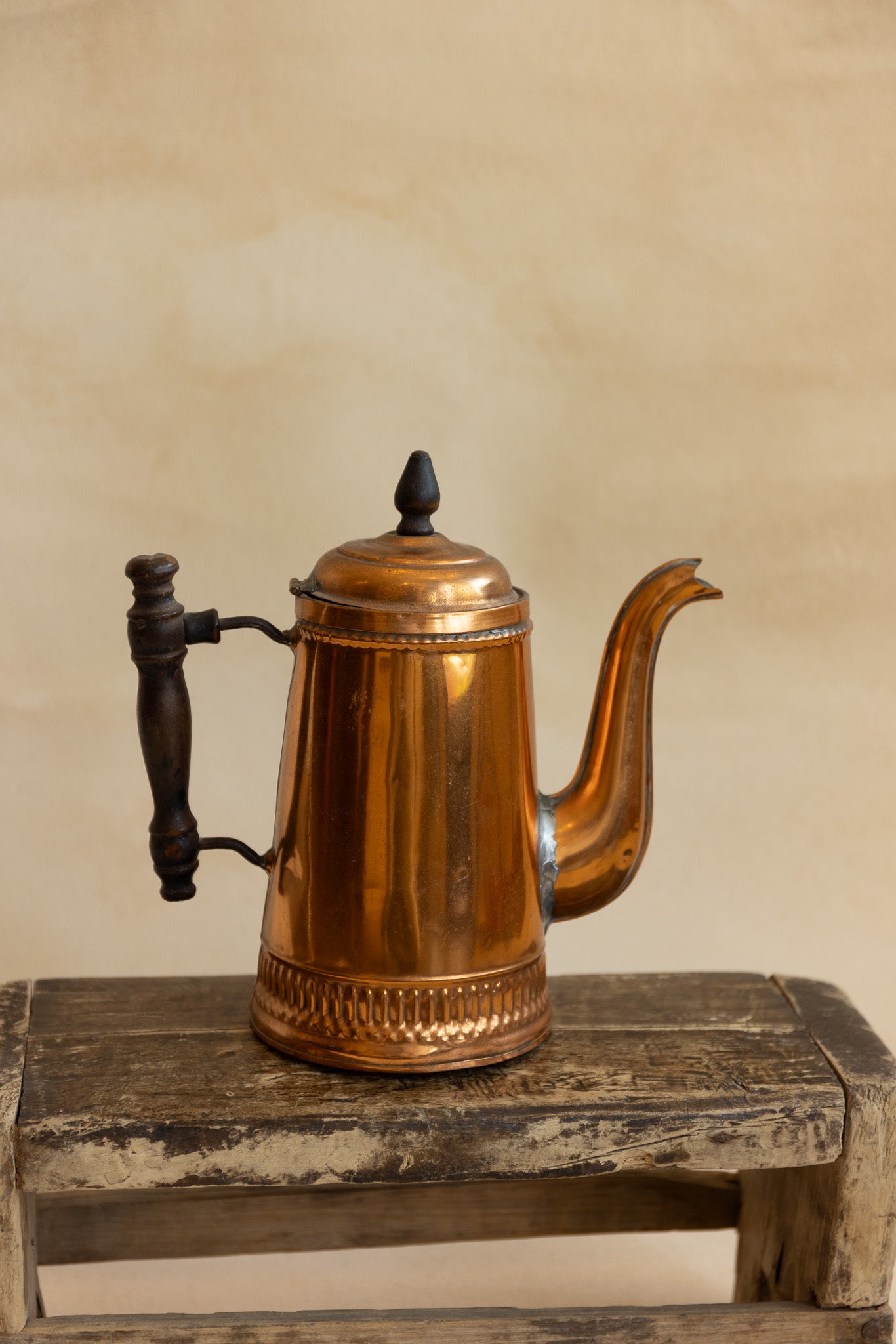 20th c. Copper Coffee Pot