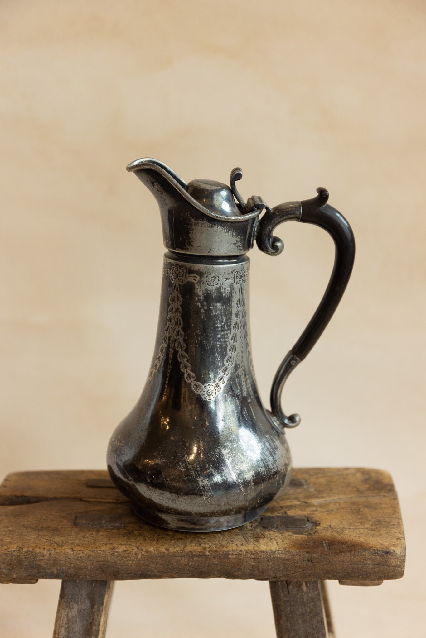 English Silver-Plated Pitcher c. 1890-1920